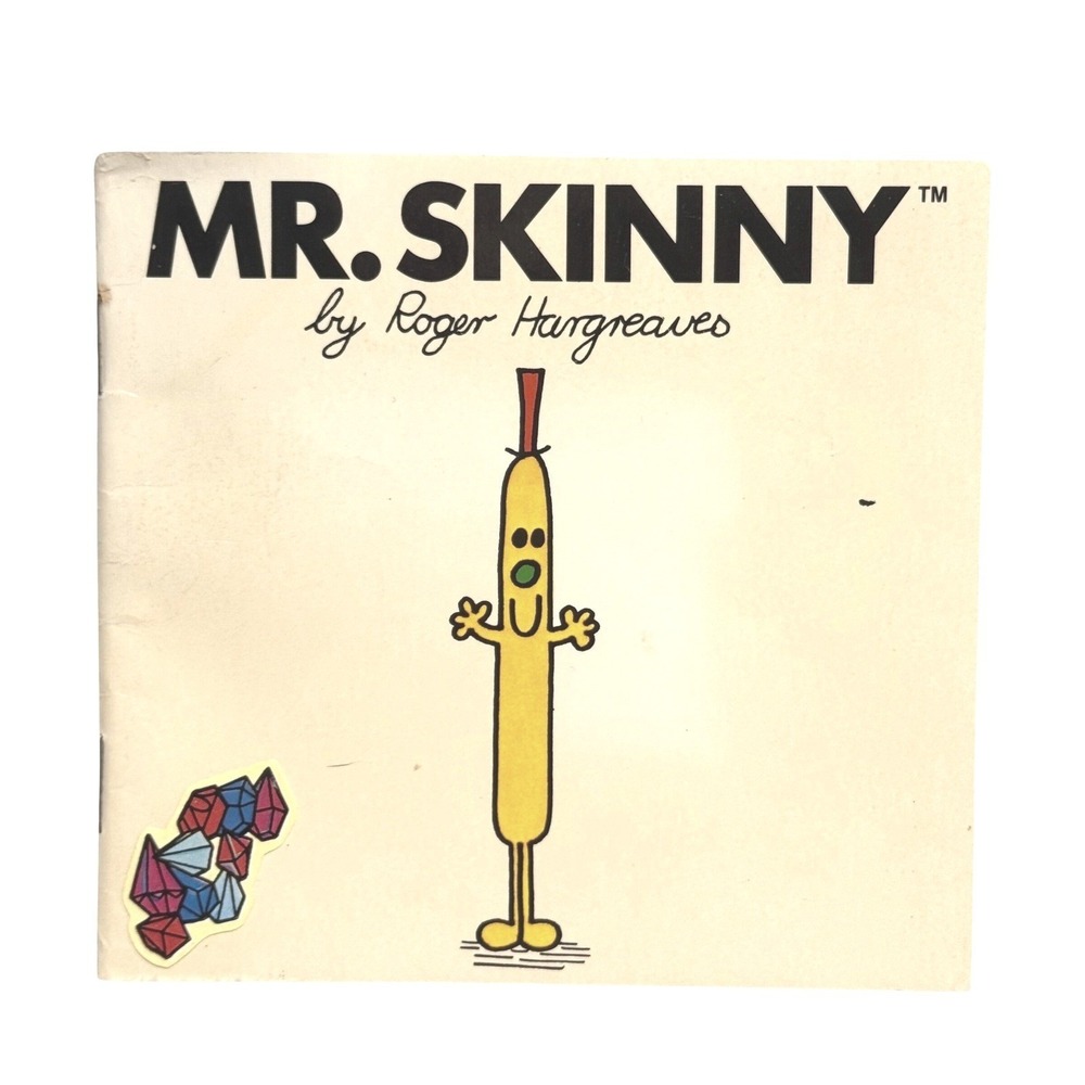 Vintage Mr Skinny Roger Hargreaves Mr Men Paperback Price Stern Sloan 0843108223
